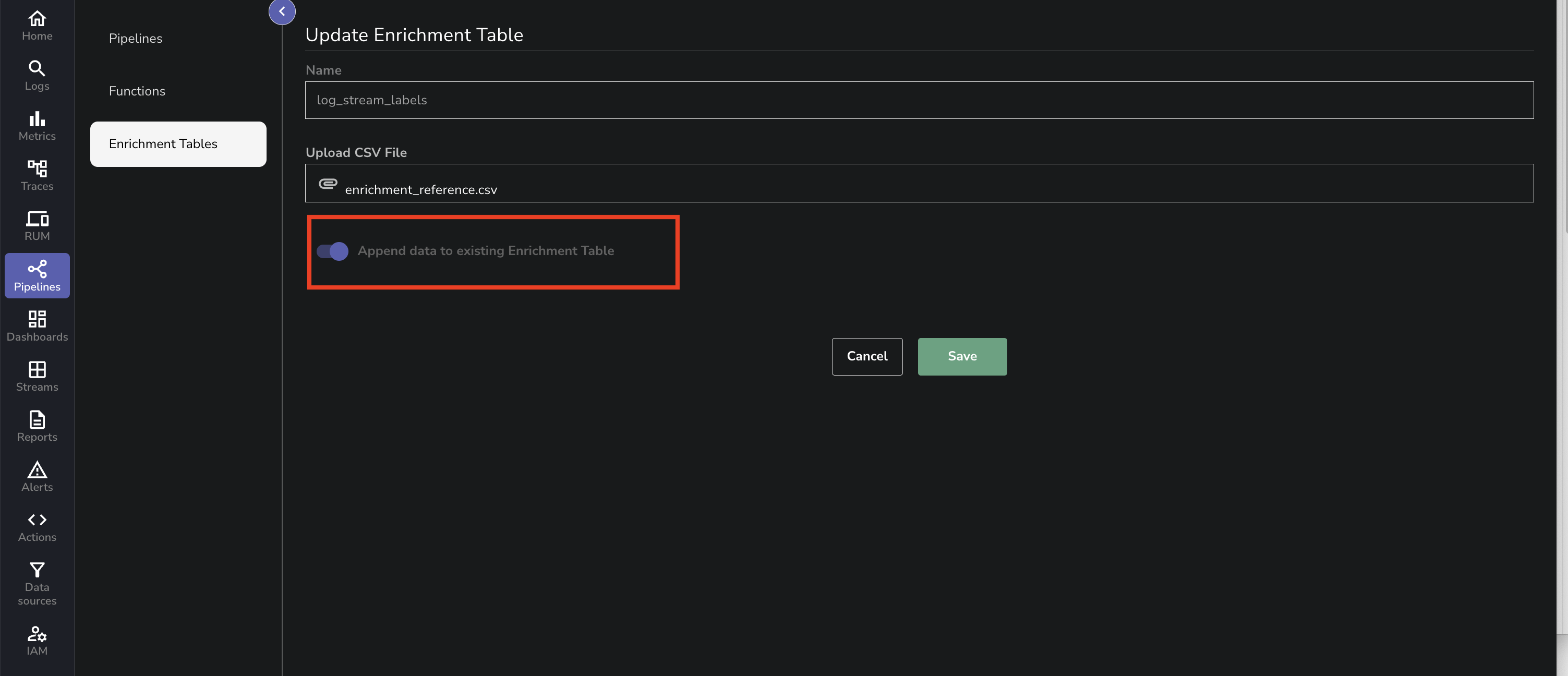 Append Data to an Existing Table