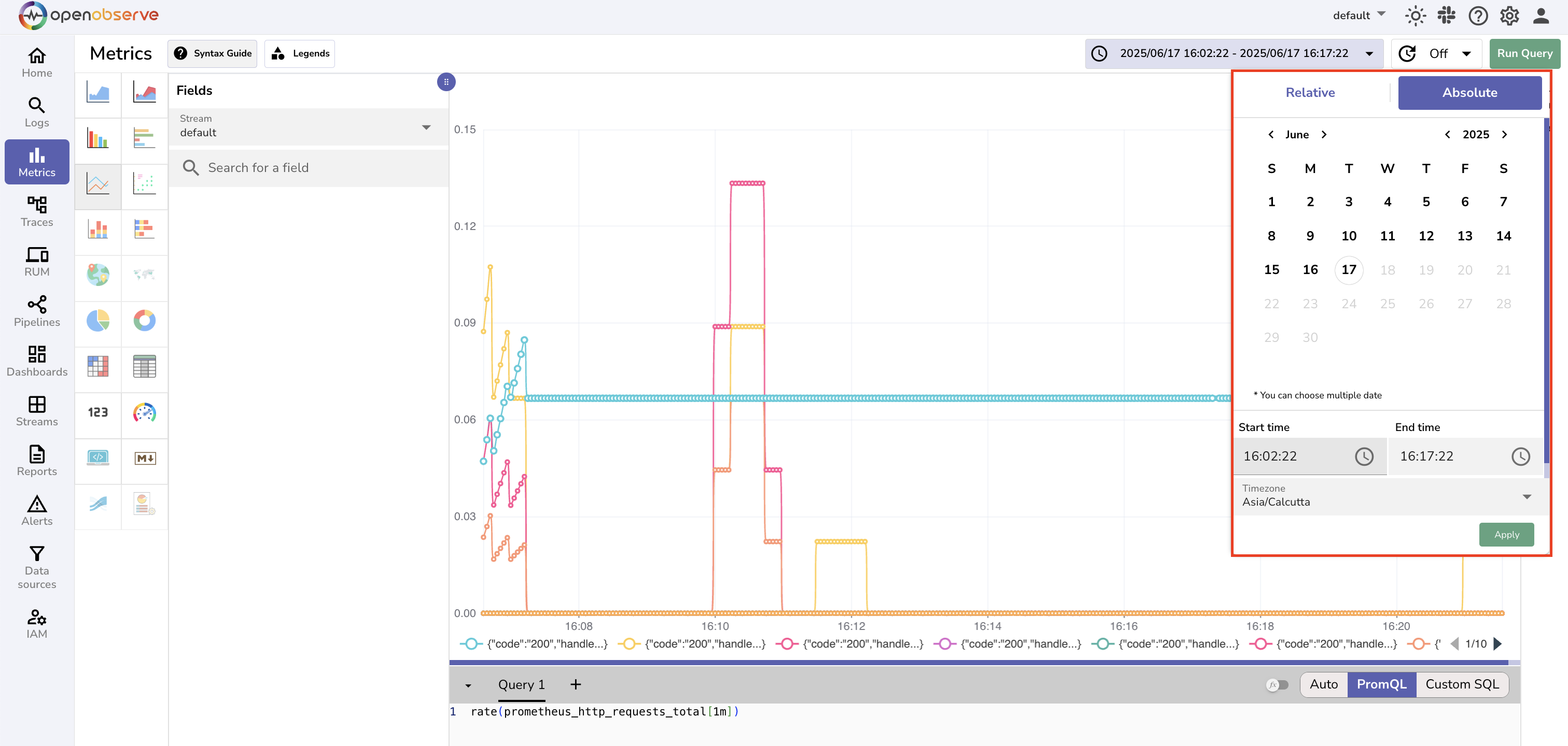 Time Range Selection