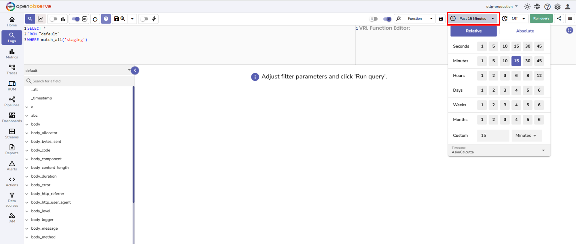 time-range-selection