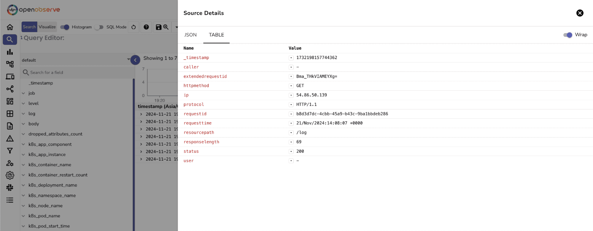 Verify Logs in OpenObserve