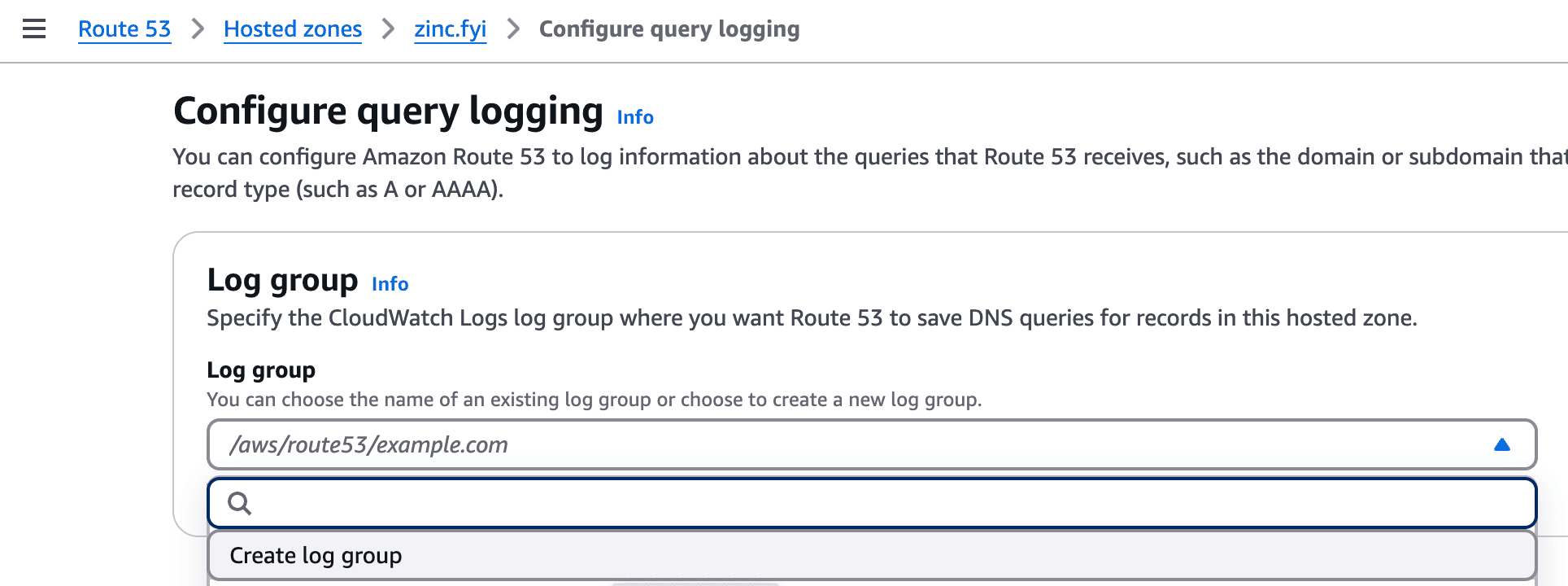 Route 53 Logging Architecture