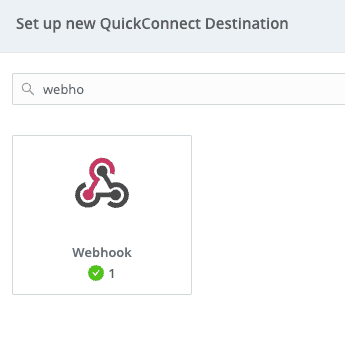 Webhook Destination