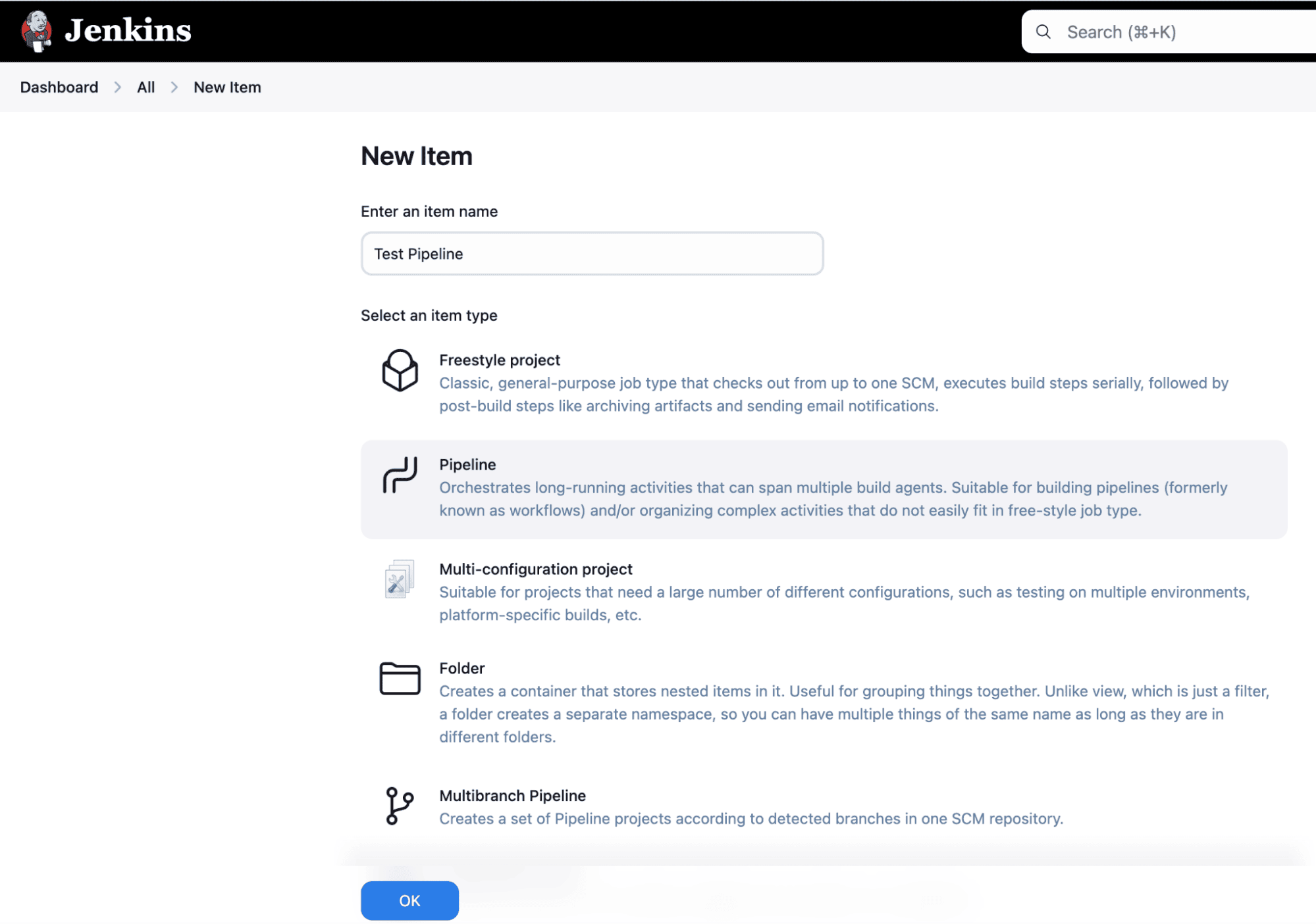Create a Sample Jenkins Pipeline